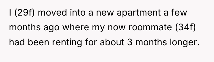 I (29f) moved into a new apartment a few months...