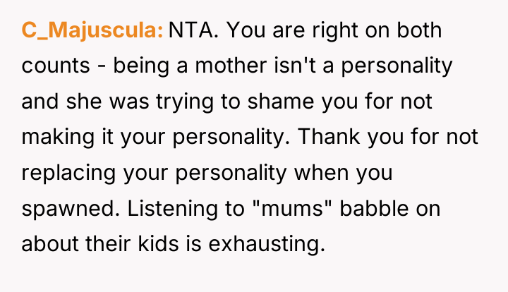 C_Majuscula NTA. You are right on both counts - being...