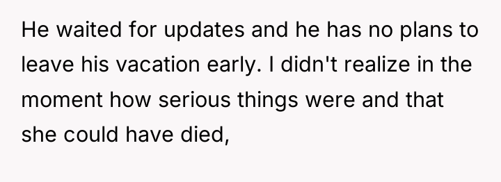 He waited for updates and he has no plans to...