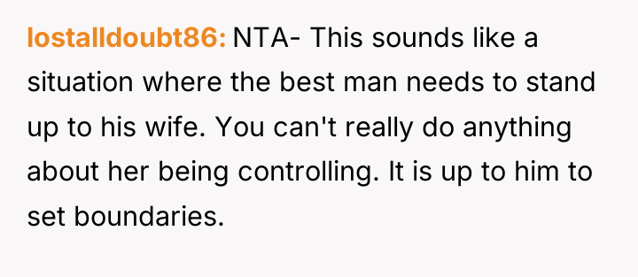 lostalldoubt86 NTA- This sounds like a situation where the best...