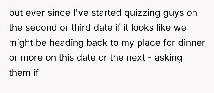 but ever since I've started quizzing guys on the second...