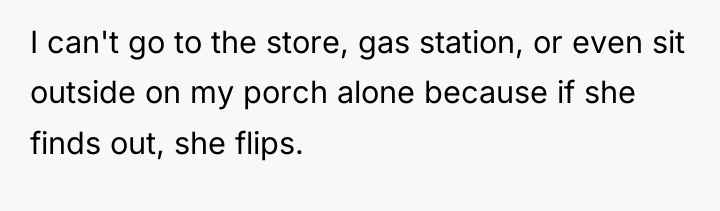 I can't go to the store, gas station, or even...