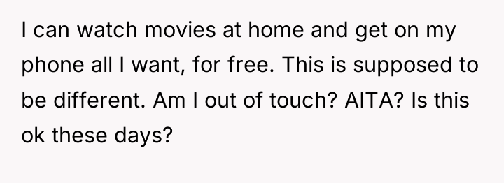 I can watch movies at home and get on my...