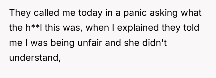 They called me today in a panic asking what the...