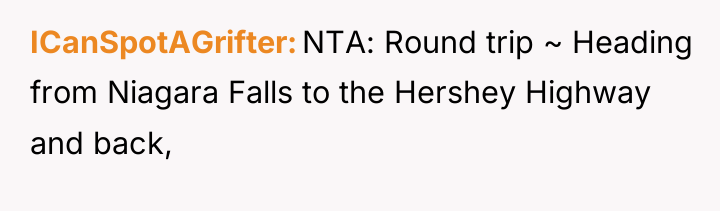 ICanSpotAGrifter NTA: Round trip ~ Heading from Niagara Falls to...