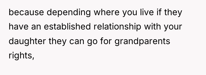 because depending where you live if they have an established...