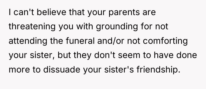 I can't believe that your parents are threatening you with...