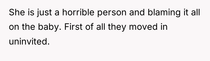 She is just a horrible person and blaming it all...