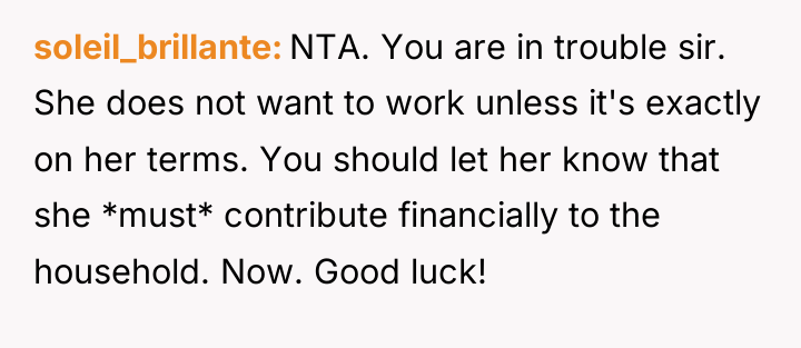 soleil_brillante NTA. You are in trouble sir. She does not...