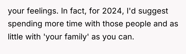 your feelings. In fact, for 2024, I'd suggest spending more...