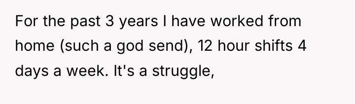 For the past 3 years I have worked from home...
