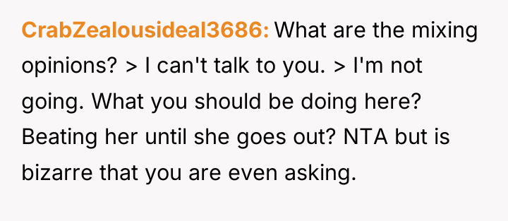 CrabZealousideal3686 What are the mixing opinions? > I can't talk...