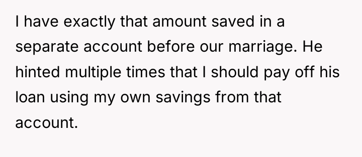 I have exactly that amount saved in a separate account...