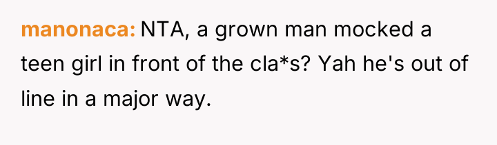 manonaca NTA, a grown man mocked a teen girl in...