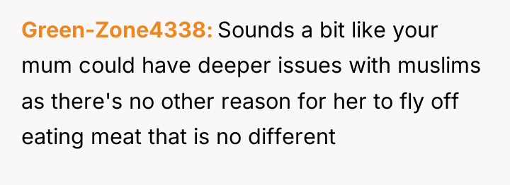 Green-Zone4338 Sounds a bit like your mum could have deeper...