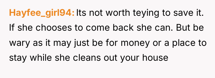 Hayfee_girl94 Its not worth teying to save it. If she...