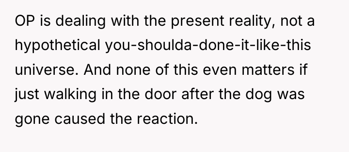 OP is dealing with the present reality, not a hypothetical...