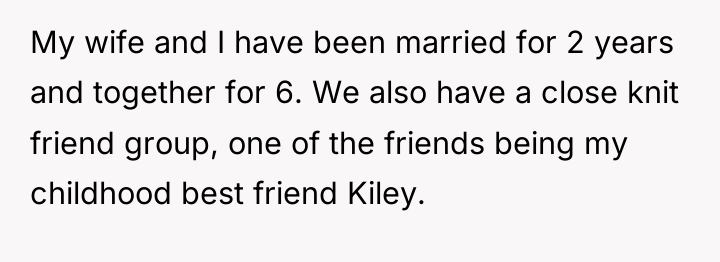 My wife and I have been married for 2 years...