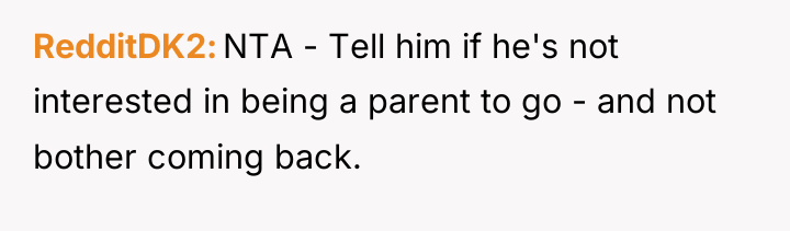 RedditDK2 NTA - Tell him if he's not interested in...