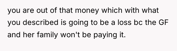 you are out of that money which with what you...