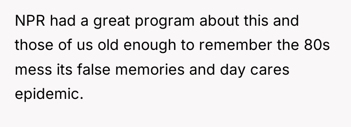 NPR had a great program about this and those of...