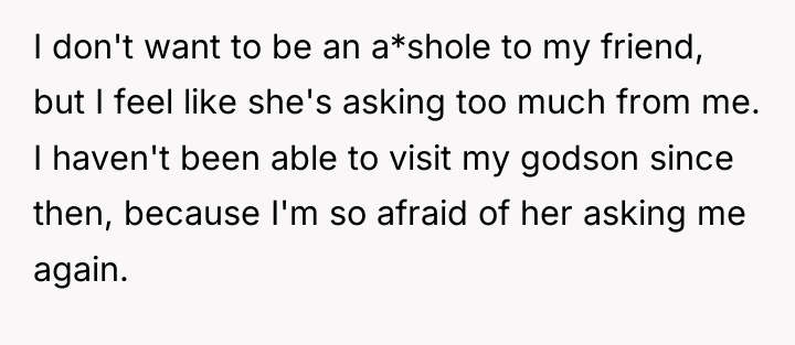 I don't want to be an a*shole to my friend,...