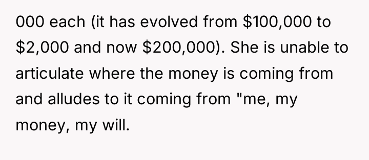 000 each (it has evolved from $100,000 to $2,000 and...