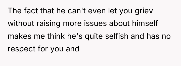 The fact that he can't even let you griev without...