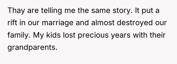 Thay are telling me the same story. It put a...