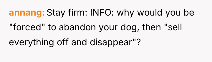annang Stay firm: INFO: why would you be "forced" to...