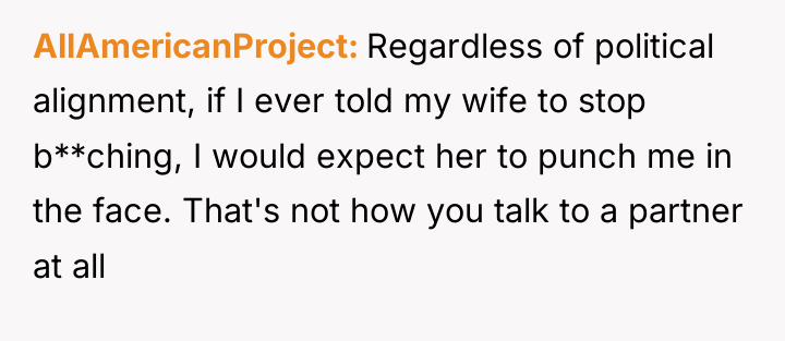 AllAmericanProject Regardless of political alignment, if I ever told my...