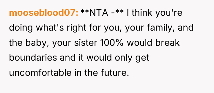 mooseblood07 **NTA -** I think you're doing what's right for...