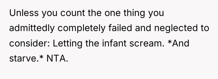 Unless you count the one thing you admittedly completely failed...