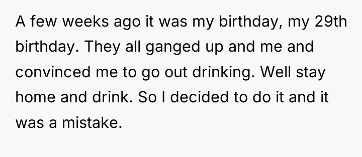 A few weeks ago it was my birthday, my 29th...