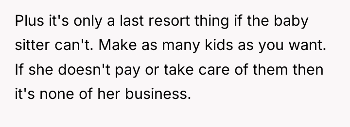 Plus it's only a last resort thing if the baby...