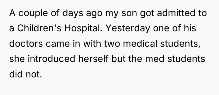A couple of days ago my son got admitted to...