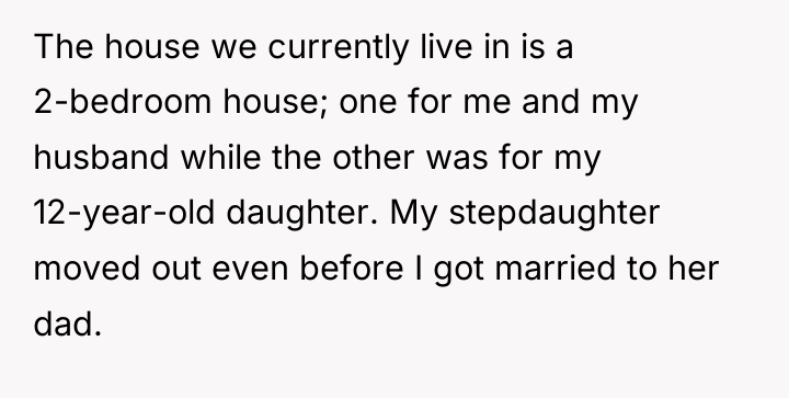 The house we currently live in is a 2-bedroom house;...