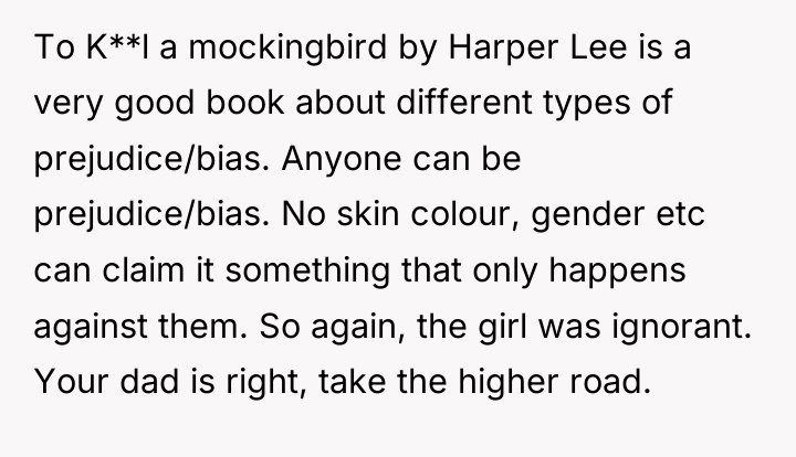 To K**l a mockingbird by Harper Lee is a very...