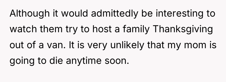 Although it would admittedly be interesting to watch them try...