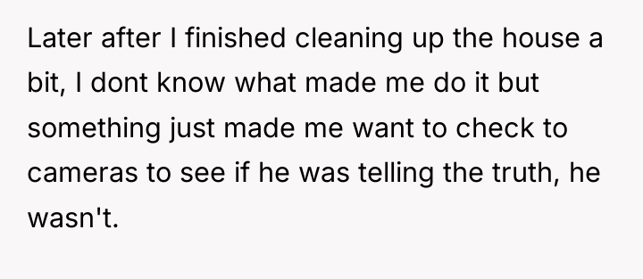 Later after I finished cleaning up the house a bit,...