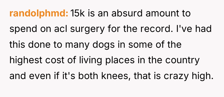 randolphmd 15k is an absurd amount to spend on acl...