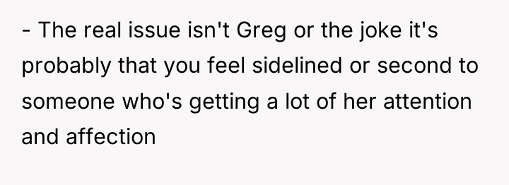 - The real issue isn't Greg or the joke it's...