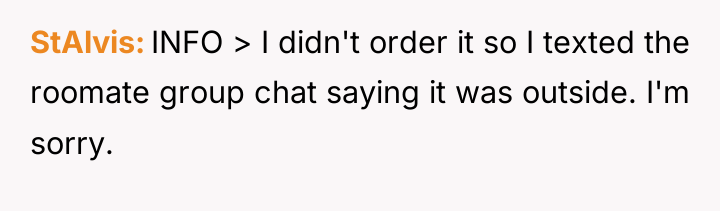 StAlvis INFO > I didn't order it so I texted...