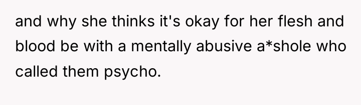 and why she thinks it's okay for her flesh and...