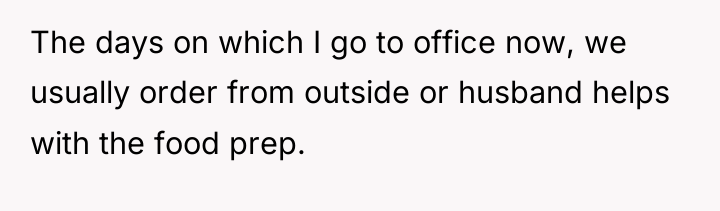 The days on which I go to office now, we...