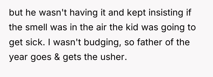 but he wasn't having it and kept insisting if the...
