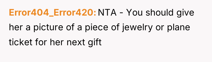 Error404_Error420 NTA - You should give her a picture of...