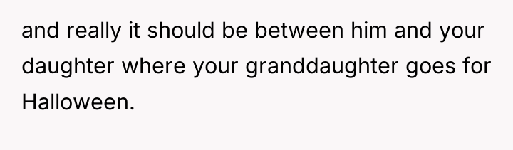 and really it should be between him and your daughter...