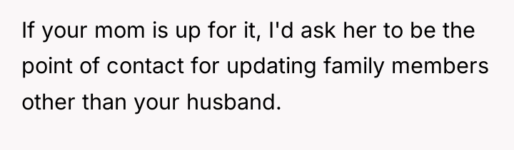 If your mom is up for it, I'd ask her...