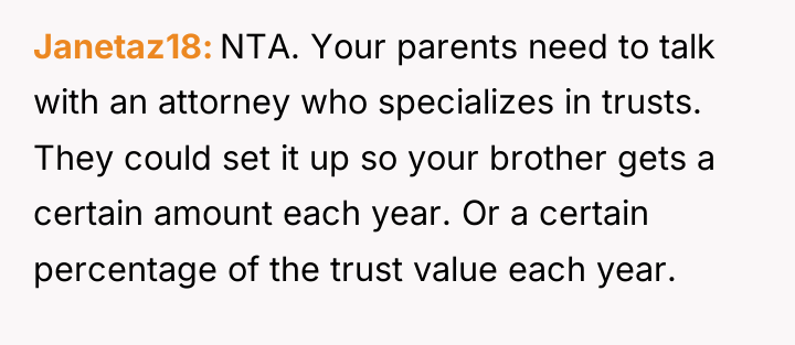 Janetaz18 NTA. Your parents need to talk with an attorney...